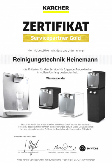 Heinemann Gold Wasserspender